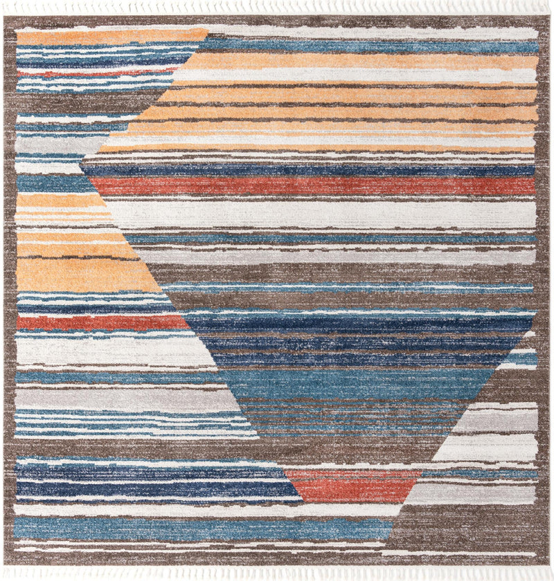 Mediterranea Elegance Collection Area Rug - Corfu Square Multi lifestyle 10