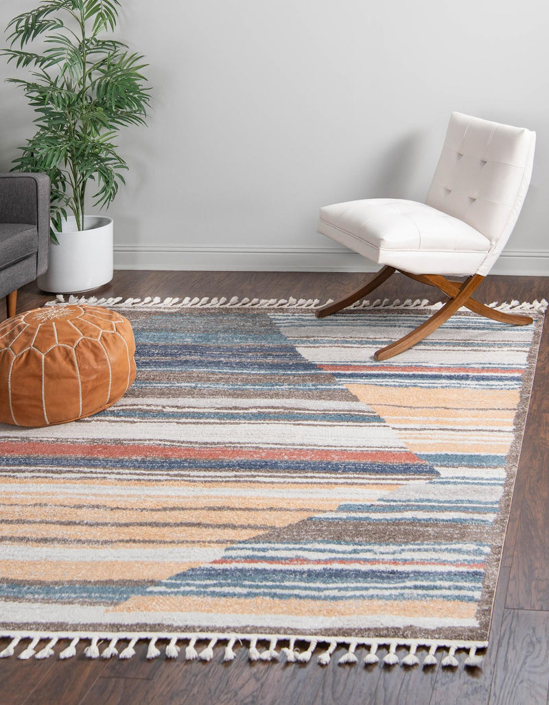 Mediterranea Elegance Collection Area Rug - Corfu Square Multi lifestyle 13