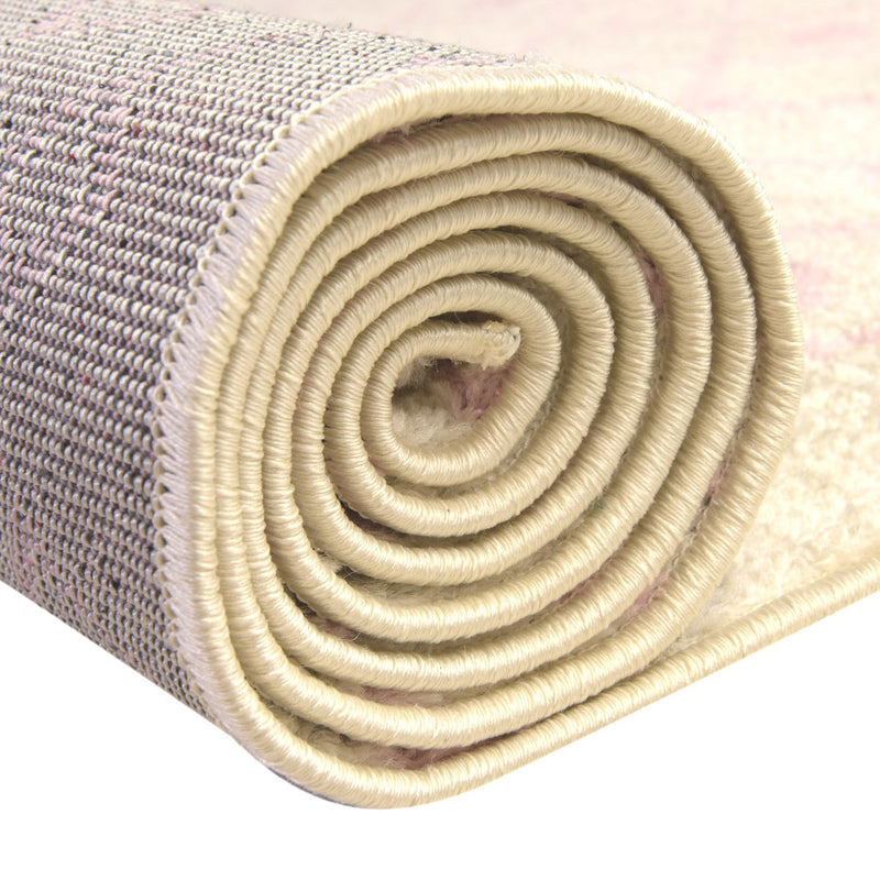 Mediterranean Lattice Collection Area Rug - Santorini (Ivory and Pink) Runner Ivory and Pink lifestyle 21