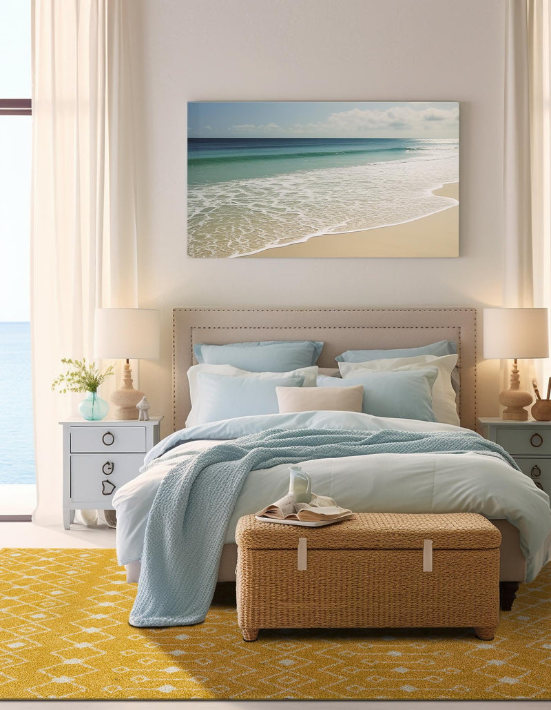Mediterranean Lattice Collection Area Rug - Santorini (Yellow) Rectangle Yellow lifestyle 11