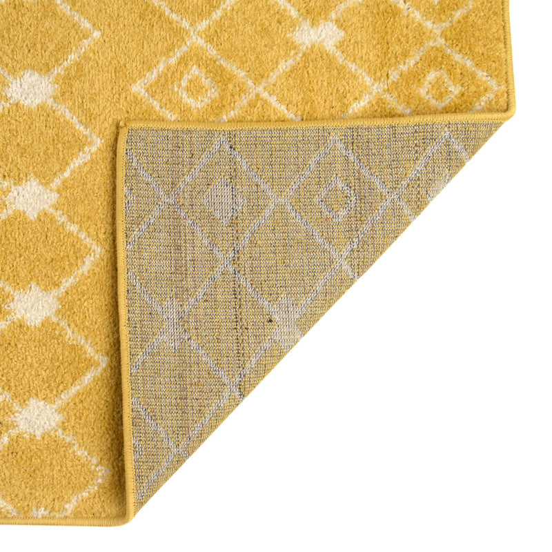 Mediterranean Lattice Collection Area Rug - Santorini (Yellow) Runner Yellow lifestyle 17