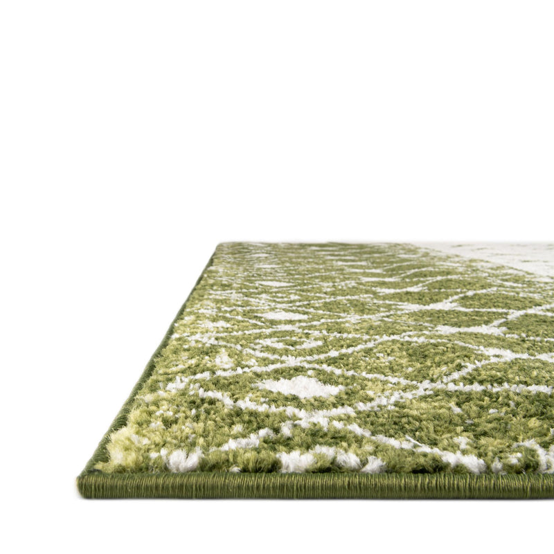 Mediterranean Lattice Collection Area Rug - Casablanca (Ivory Green) Rectangle Ivory Green lifestyle 16
