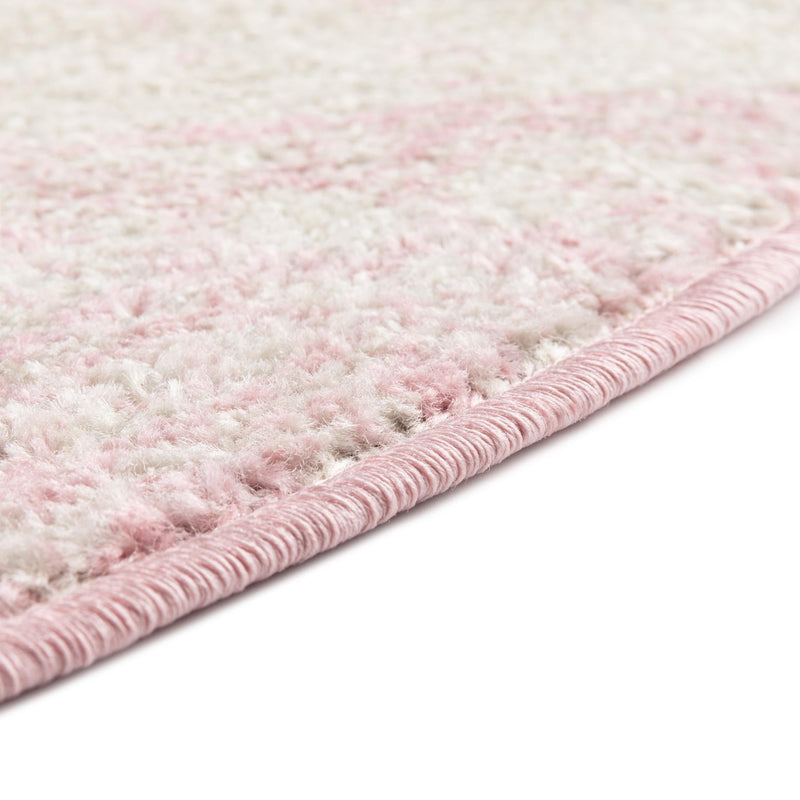 Mediterranean Lattice Collection Area Rug - Casablanca (Ivory and Pink) Oval Ivory and Pink lifestyle 16