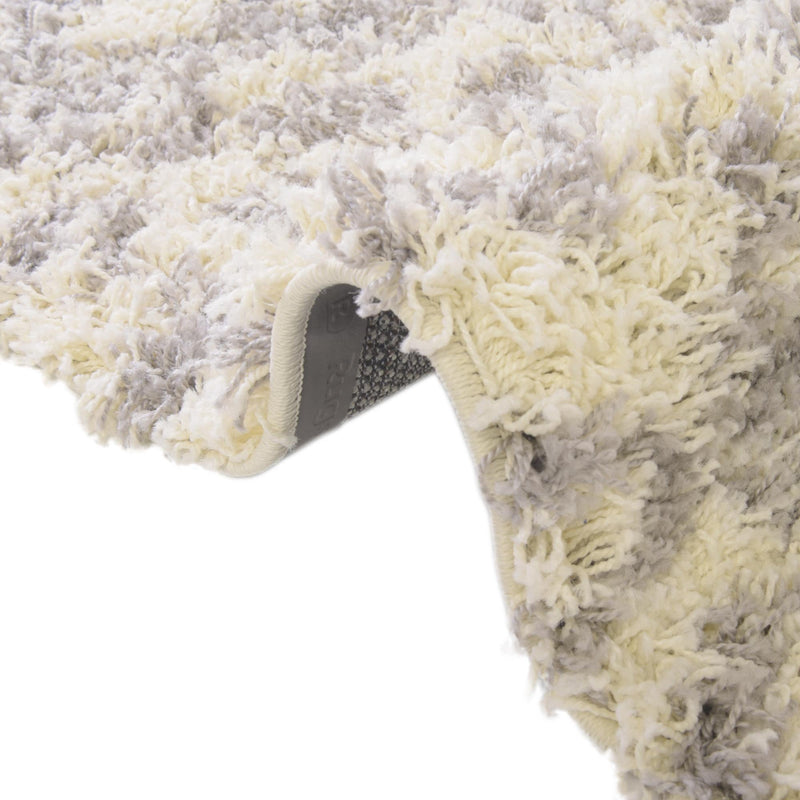Berber Lattice Shag Collection Area Rug - Atlas (Ivory) Runner Ivory lifestyle 8