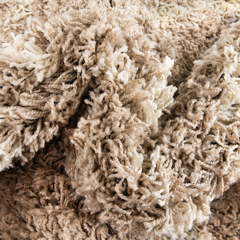 Lattice Loft Shag Collection Area Rug - Soho (Light Brown) Rectangle Light Brown lifestyle 6