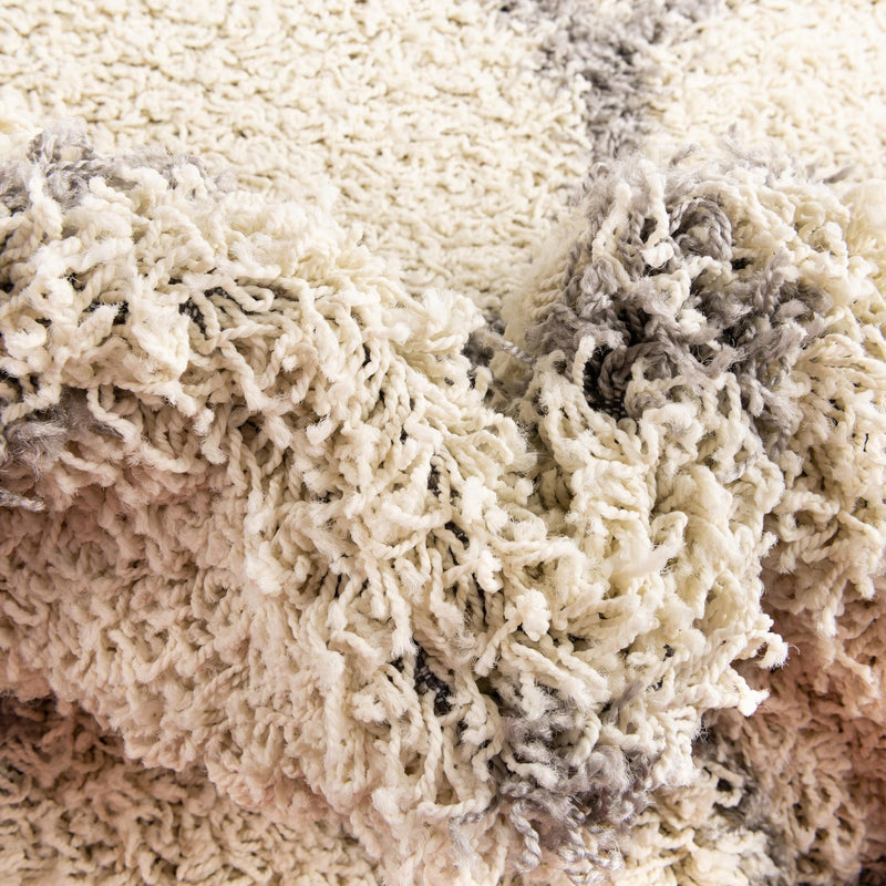 Lattice Loft Shag Collection Area Rug - Chelsea (Ivory) Runner Ivory lifestyle 7