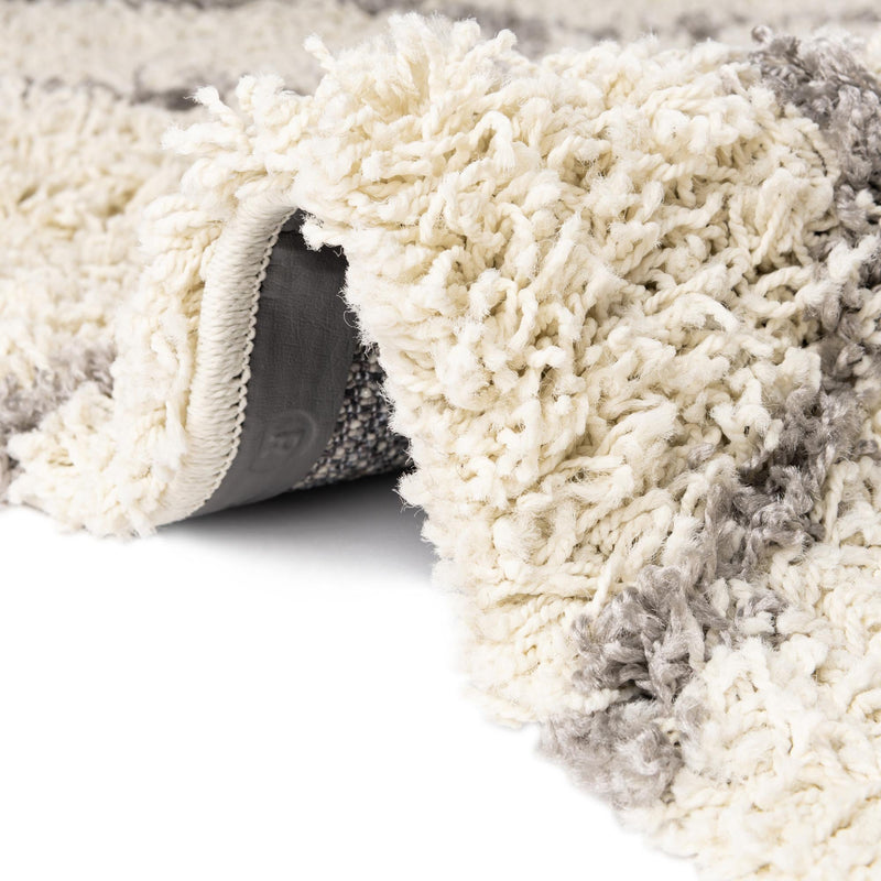 Lattice Loft Shag Collection Area Rug - Chelsea (Ivory) Runner Ivory lifestyle 9