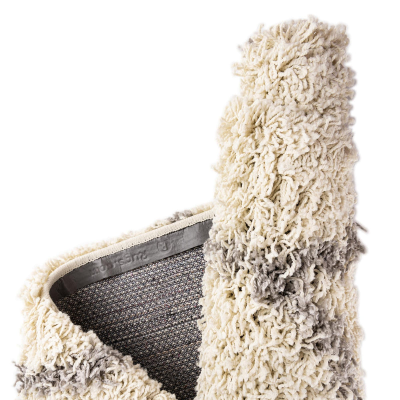 Lattice Loft Shag Collection Area Rug - Chelsea (Ivory) Runner Ivory lifestyle 10