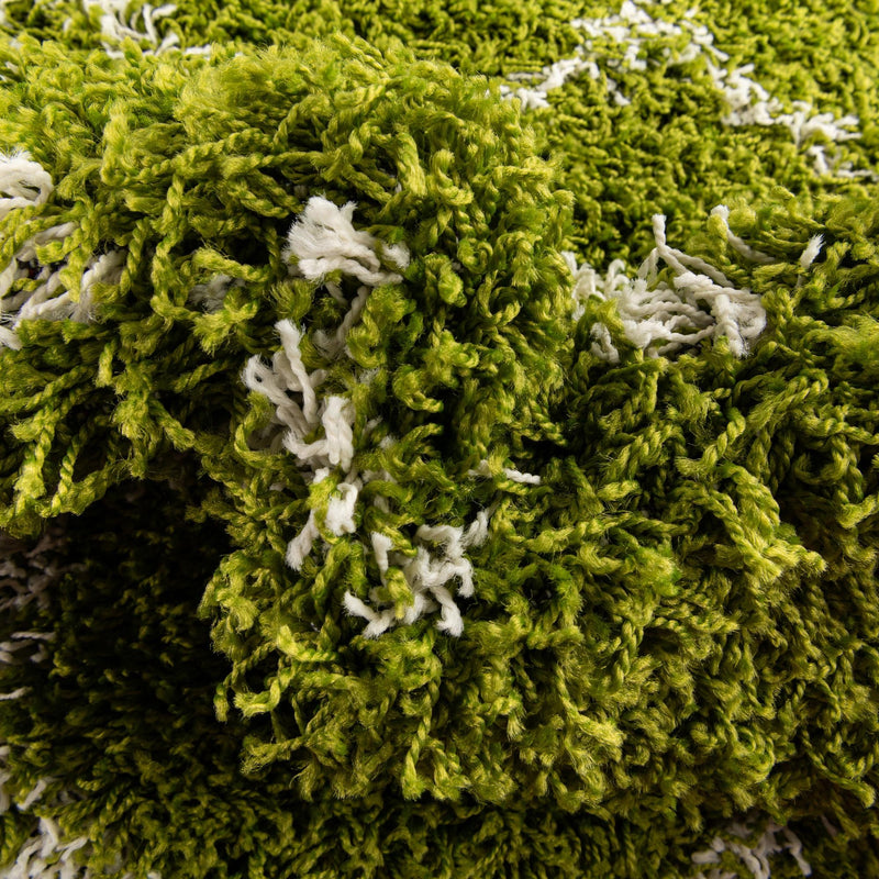 Lattice Loft Shag Collection Area Rug - Chelsea (Green) Rectangle Green lifestyle 6