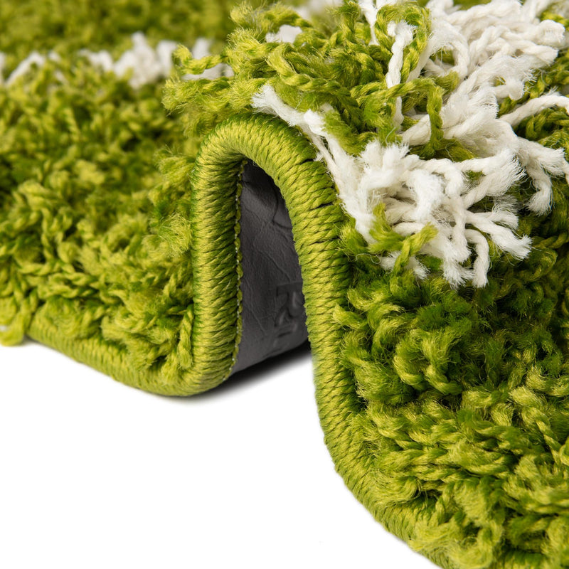 Lattice Loft Shag Collection Area Rug - Chelsea (Green) Rectangle Green lifestyle 8