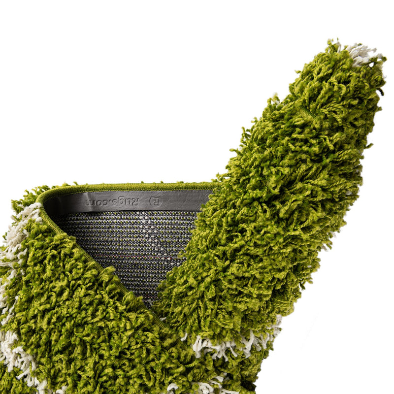 Lattice Loft Shag Collection Area Rug - Chelsea (Green) Rectangle Green lifestyle 9