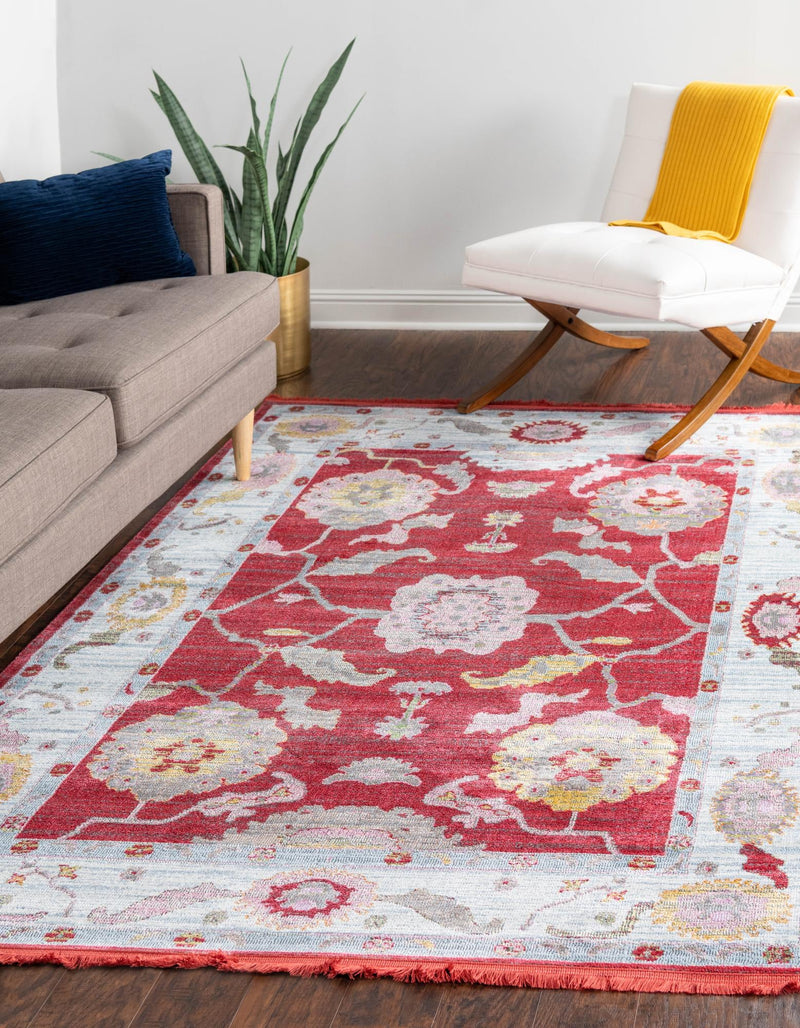 Arcadia Rugs Collection Area Rug - Eden (Red) Rectangle Red lifestyle 3