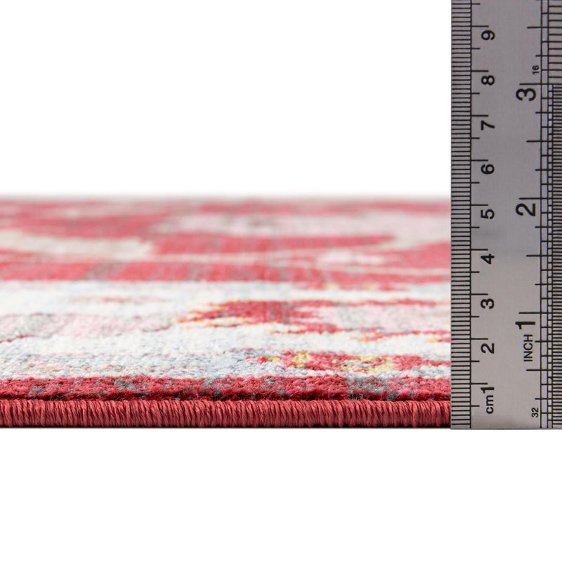 Arcadia Rugs Collection Area Rug - Eden (Red) Rectangle Red lifestyle 5