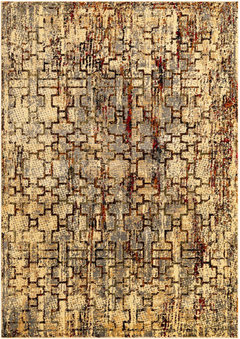 Neptune Elegance Collection Area Rug - Proteus Rectangle Beige Cream lifestyle 3
