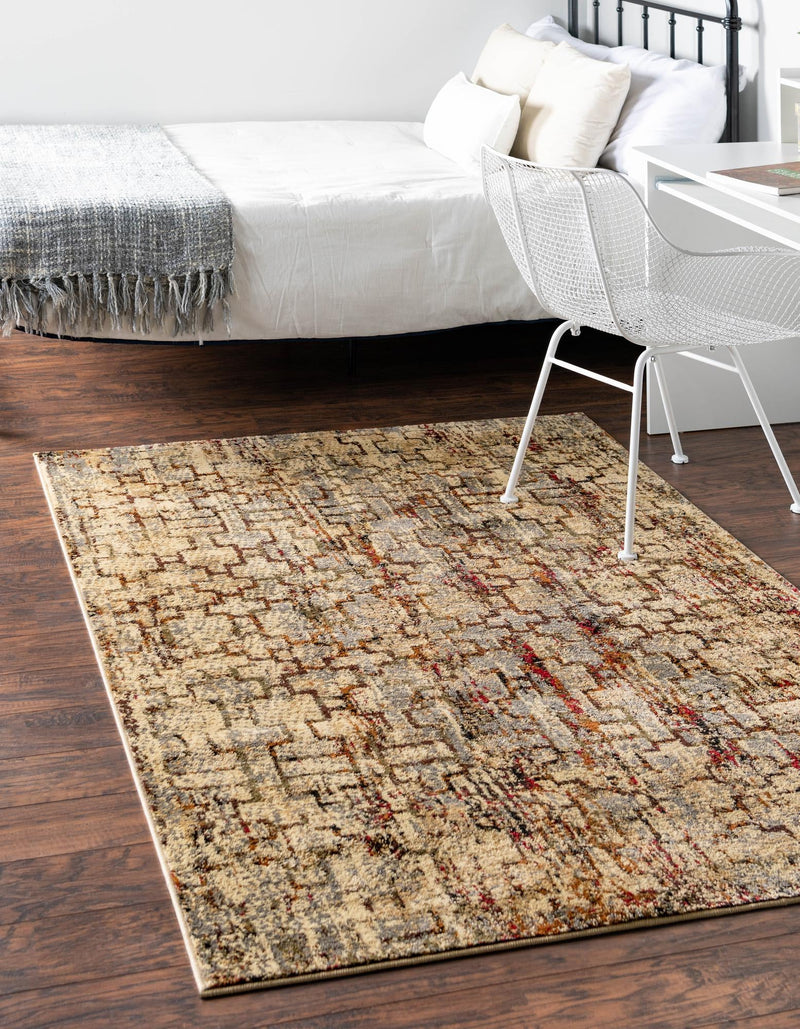 Neptune Elegance Collection Area Rug - Proteus Rectangle Beige Cream lifestyle 6