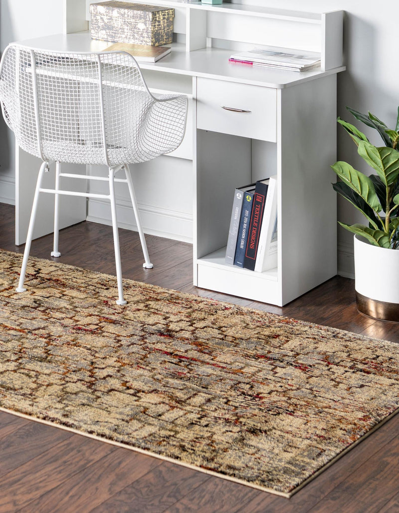 Neptune Elegance Collection Area Rug - Proteus Rectangle Beige Cream lifestyle 9