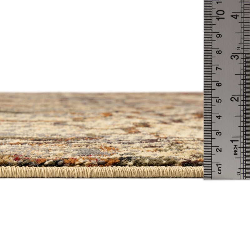 Neptune Elegance Collection Area Rug - Proteus Round Beige Cream lifestyle 54