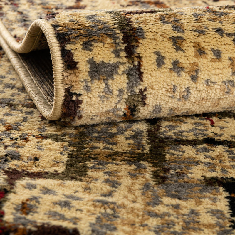 Neptune Elegance Collection Area Rug - Proteus Round Beige Cream lifestyle 62