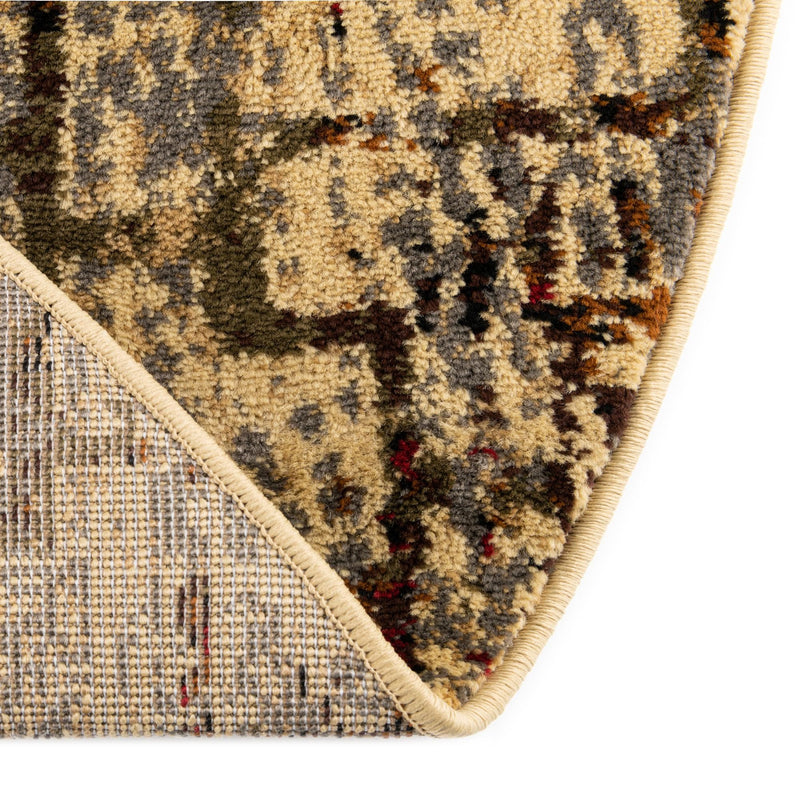 Neptune Elegance Collection Area Rug - Proteus Round Beige Cream lifestyle 85