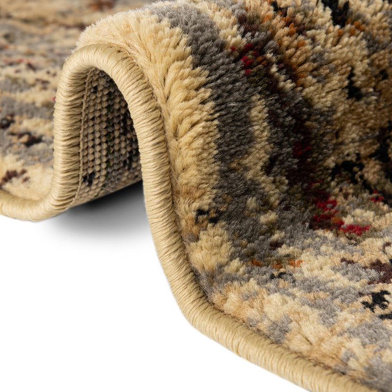 Neptune Elegance Collection Area Rug - Proteus Round Beige Cream lifestyle 92