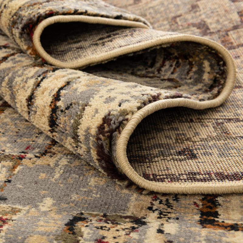 Neptune Elegance Collection Area Rug - Proteus Round Beige Cream lifestyle 116