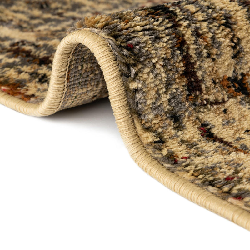 Neptune Elegance Collection Area Rug - Proteus Round Beige Cream lifestyle 93