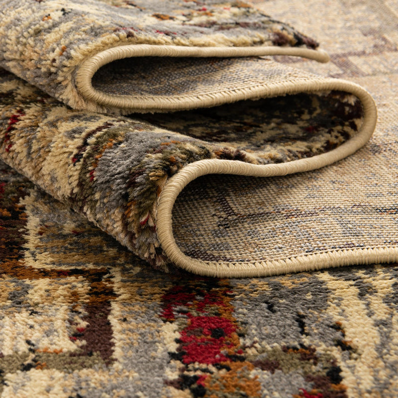 Neptune Elegance Collection Area Rug - Proteus Round Beige Cream lifestyle 117