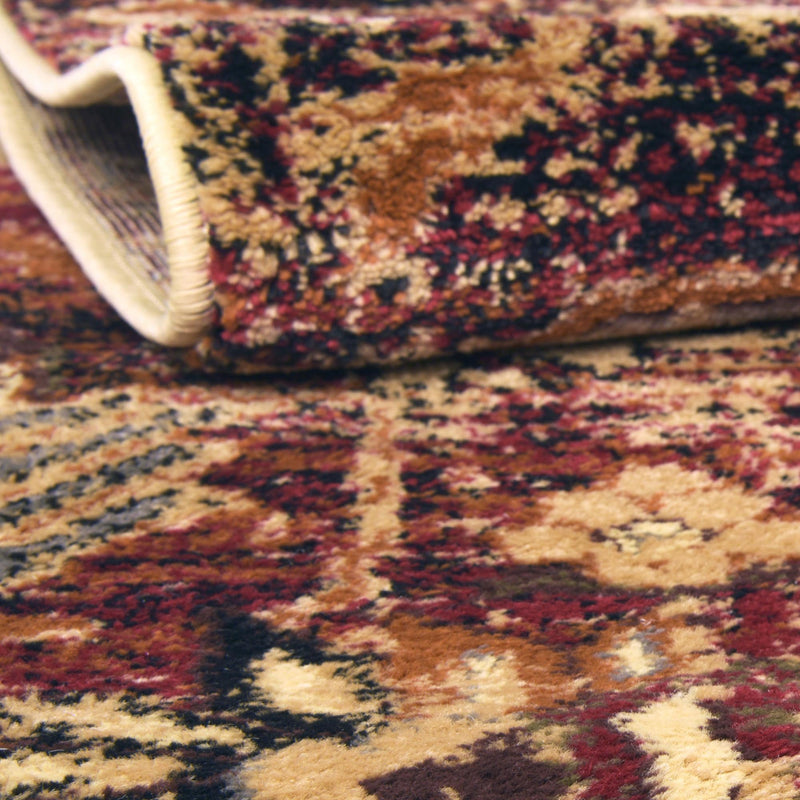 Neptune Elegance Collection Area Rug - Naiad Rectangle Burgundy Beige lifestyle 5