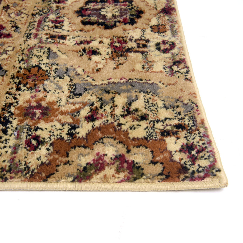 Neptune Elegance Collection Area Rug - Naiad Rectangle Burgundy Beige lifestyle 6