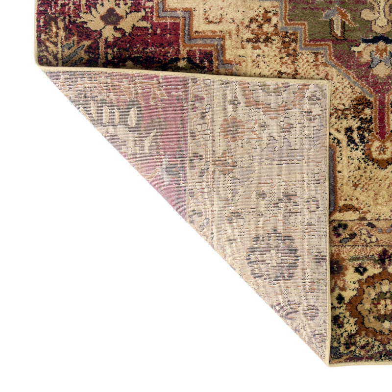 Neptune Elegance Collection Area Rug - Naiad Rectangle Burgundy Beige lifestyle 8
