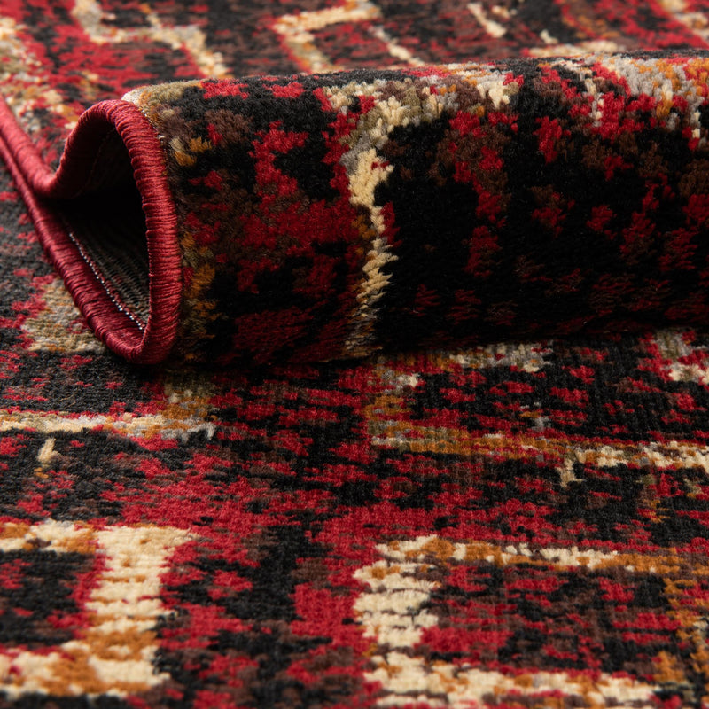 Neptune Elegance Collection Area Rug - Proteus Rectangle Burgundy lifestyle 10