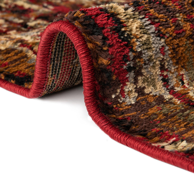 Neptune Elegance Collection Area Rug - Proteus Rectangle Burgundy lifestyle 18
