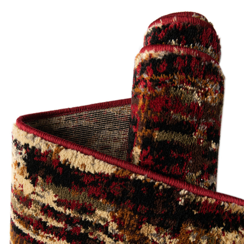 Neptune Elegance Collection Area Rug - Proteus Rectangle Burgundy lifestyle 20