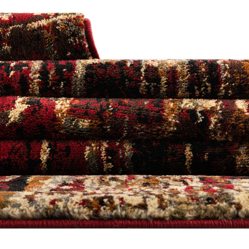 Neptune Elegance Collection Area Rug - Proteus Rectangle Burgundy lifestyle 26