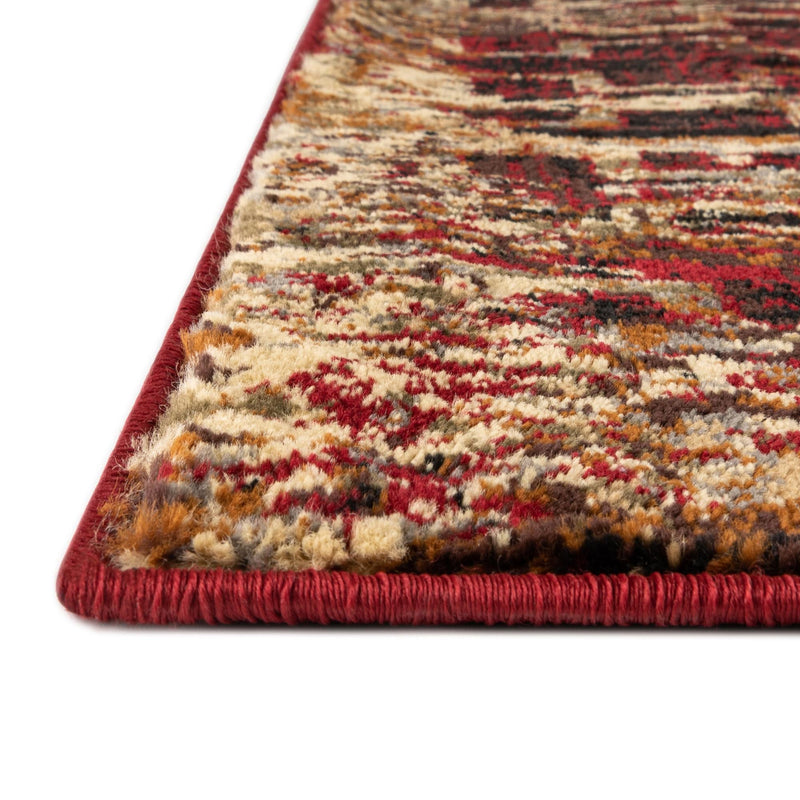 Neptune Elegance Collection Area Rug - Proteus Octagon Burgundy lifestyle 74
