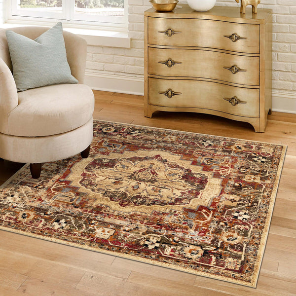 Neptune Elegance Collection Area Rug - Thalassa Square Cream lifestyle 43