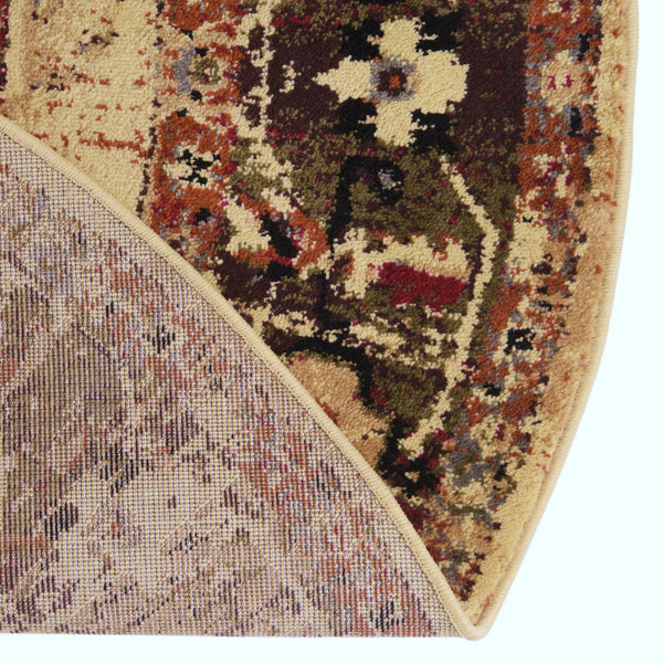 Neptune Elegance Collection Area Rug - Thalassa Round Cream lifestyle 40