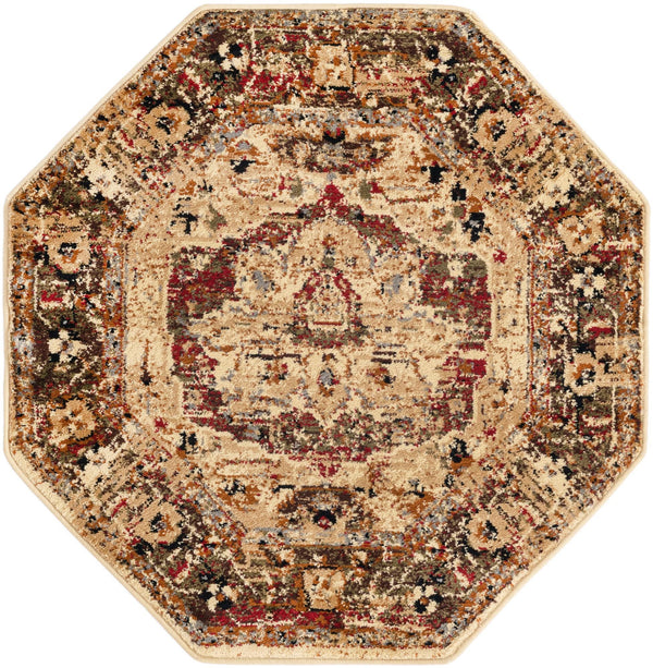 Neptune Elegance Collection Area Rug - Thalassa Octagon Cream lifestyle 15