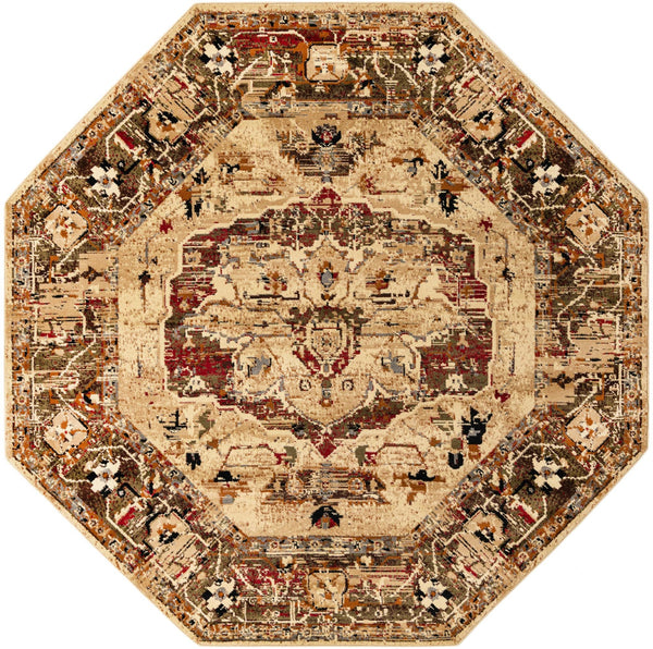 Neptune Elegance Collection Area Rug - Thalassa Octagon Cream lifestyle 13
