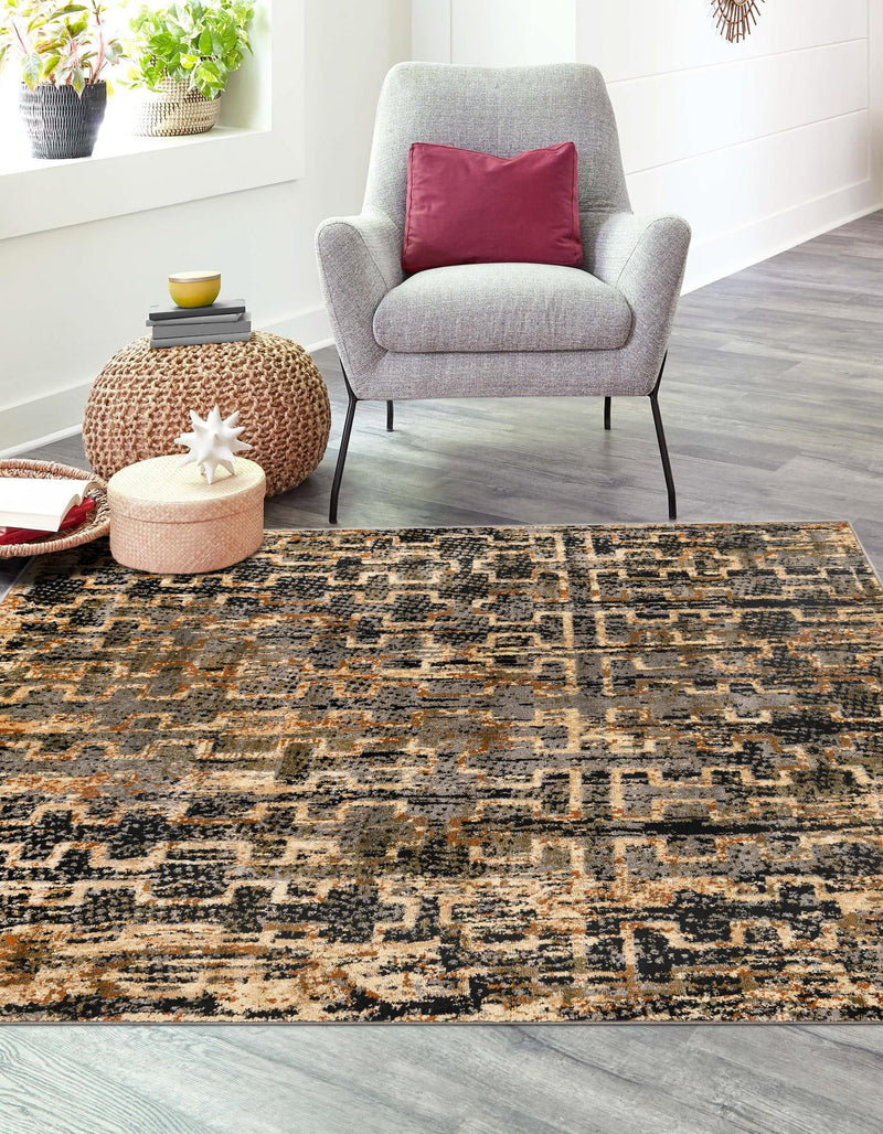 Neptune Elegance Collection Area Rug - Proteus Square Blue lifestyle 41