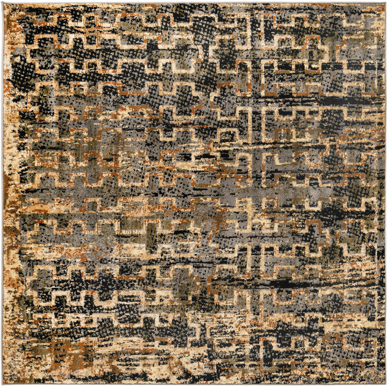 Neptune Elegance Collection Area Rug - Proteus Square Blue lifestyle 27