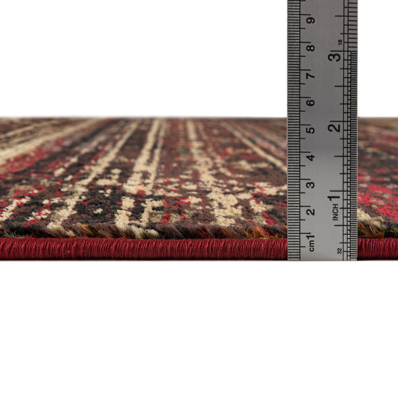 Neptune Elegance Collection Area Rug - Nereid Rectangle Burgundy lifestyle 12