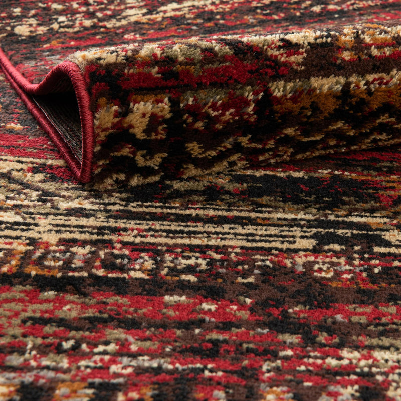 Neptune Elegance Collection Area Rug - Nereid Rectangle Burgundy lifestyle 15