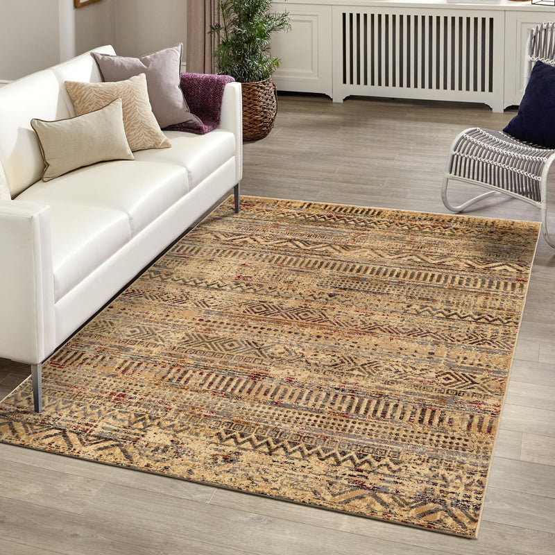 Neptune Elegance Collection Area Rug - Nereid Rectangle Beige lifestyle 41