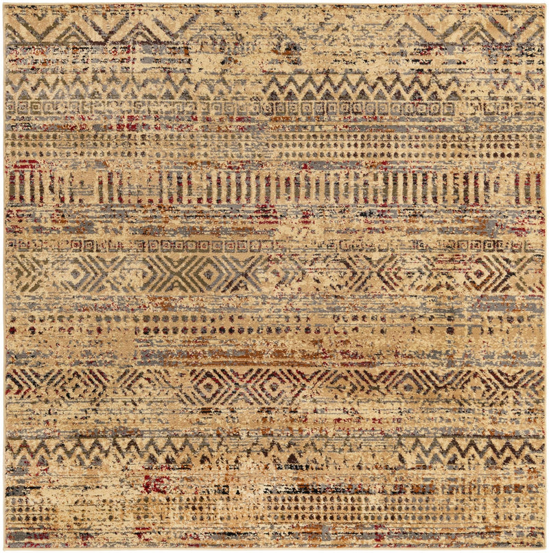 Neptune Elegance Collection Area Rug - Nereid Square Beige lifestyle 51