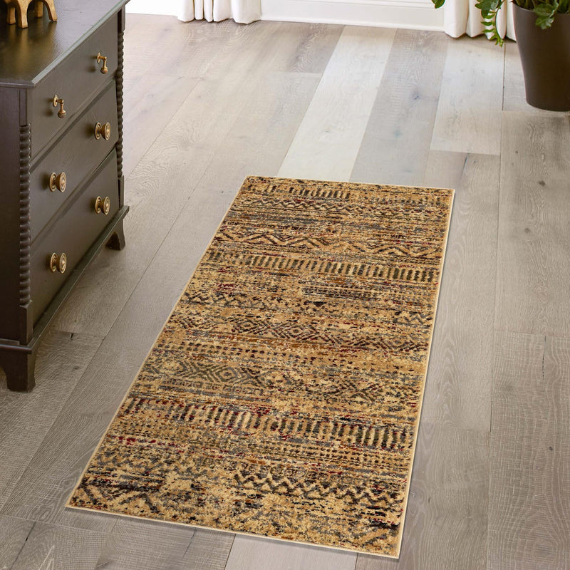 Neptune Elegance Collection Area Rug - Nereid Runner Beige lifestyle 192