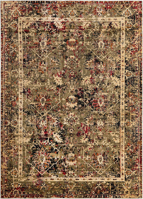 Neptune Elegance Collection Area Rug - Galatea (Green) Rectangle Green Main