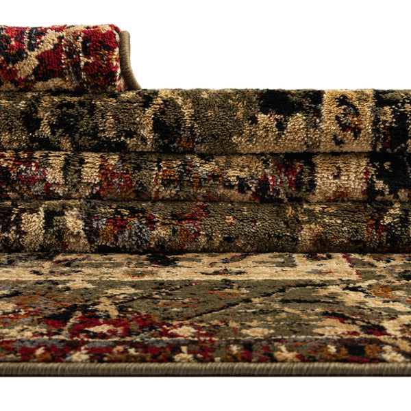 Neptune Elegance Collection Area Rug - Galatea (Green) Rectangle Green lifestyle 13