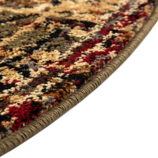 Neptune Elegance Collection Area Rug - Galatea (Green) Round Green lifestyle 35