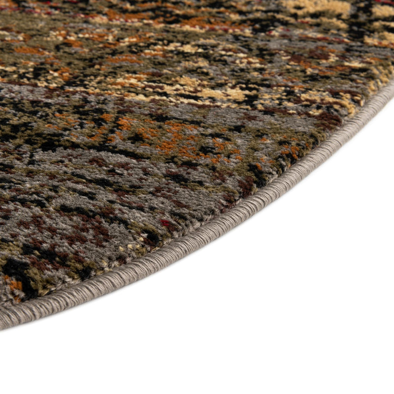 Neptune Elegance Collection Area Rug - Nereid Round Blue lifestyle 102